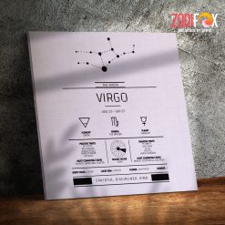 amazing Virgo Graceful Canvas birthday zodiac sign presents for horoscope and astrology lovers – VIRGO0028