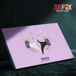 amazing Virgo Flower Canvas birthday zodiac gifts for horoscope and astrology lovers – VIRGO0003