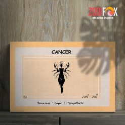 lively Cancer Tenacious Canvas gifts according to zodiac signs– CANCER0003