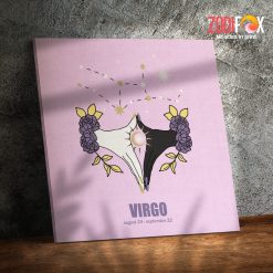 dramatic Virgo Flower Canvas zodiac gifts and collectibles – VIRGO0003