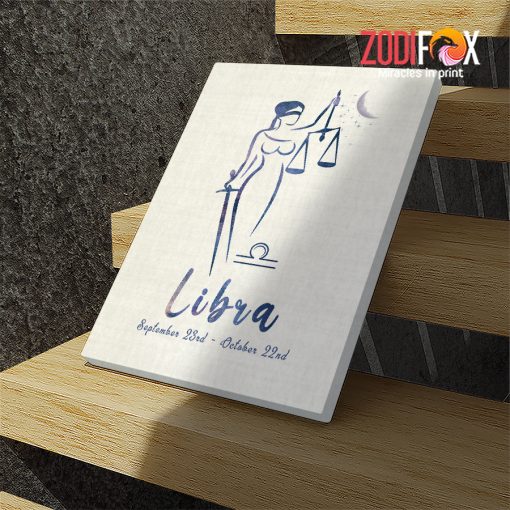 cute Libra Moon Canvas astrology horoscope zodiac gifts for boy and girl – LIBRA0030
