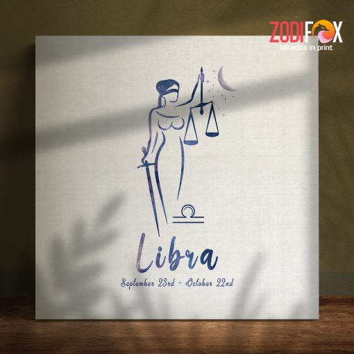 unique Libra Moon Canvas astrology horoscope zodiac gifts for man and woman – LIBRA0030
