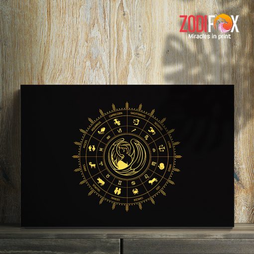 high quality Virgo Gold Canvas birthday zodiac sign gifts for astrology lovers – VIRGO0031
