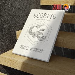 cool Scorpio Hardworking Canvas astrology lover gifts – SCORPIO0031