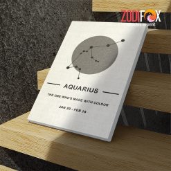 meaningful Aquarius Constellation Canvas zodiac related gifts– AQUARIUS0031
