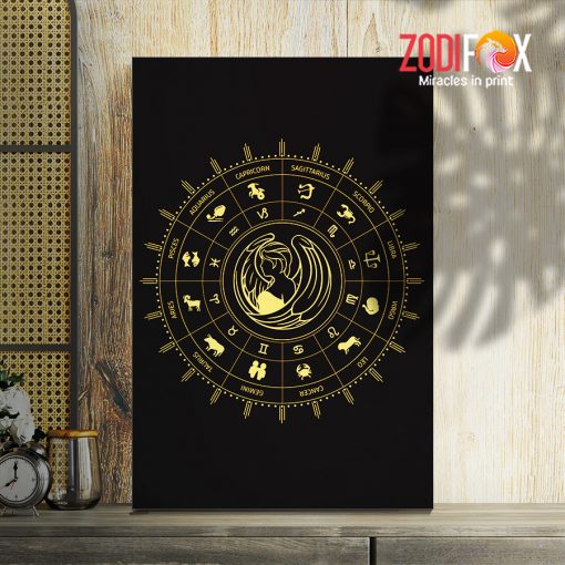 meaningful Virgo Gold Canvas birthday zodiac sign gifts for horoscope and astrology lovers – VIRGO0031