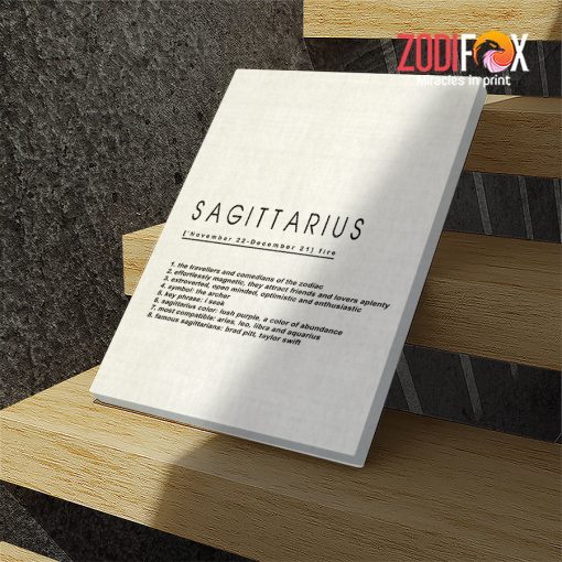 meaningful Sagittarrius Simple Canvas zodiac gifts for horoscope and astrology lovers – SAGITTARIUS0032
