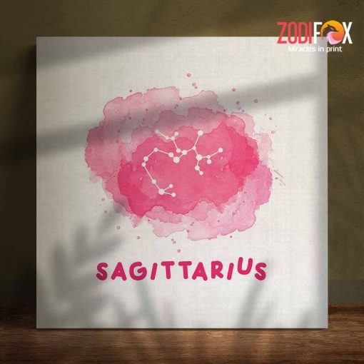 best Sagittarrius Pink Canvas zodiac sign gifts for horoscope and astrology lovers – SAGITTARIUS0033