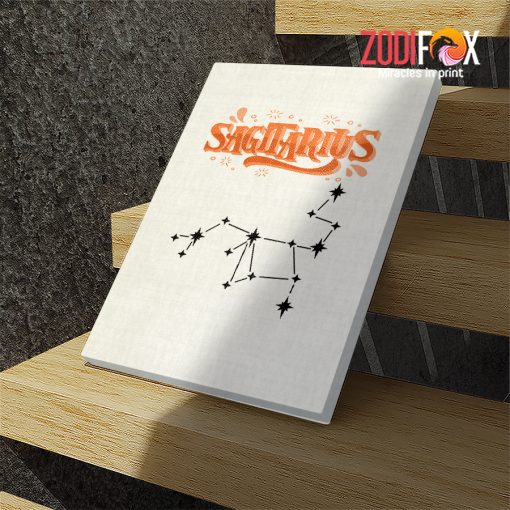 cool Sagittarrius Orange Canvas zodiac sign presents for horoscope lovers – SAGITTARIUS0035