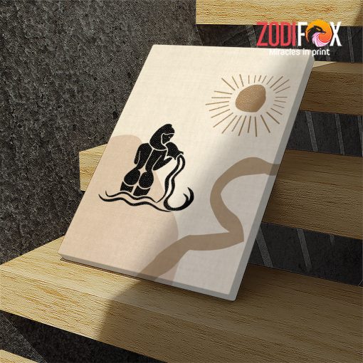 personalised Aquarius Woman Canvas zodiac gifts for horoscope and astrology lovers– AQUARIUS0036