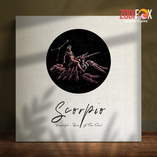 meaningful Scorpio Art Canvas birthday zodiac sign presents for astrology lovers – SCORPIO0036