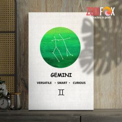 pretty Gemini Smart Canvas birthday zodiac sign presents for horoscope and astrology lovers – GEMINI0038