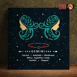 funny Gemini Youthful Canvas sign gifts – GEMINI0040