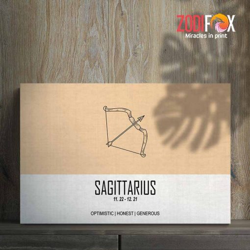 best Sagittarrius Honest Canvas zodiac sign presents for astrology lovers – SAGITTARIUS0041