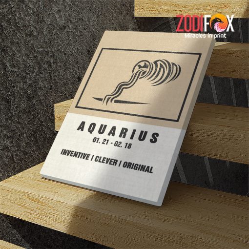meaningful Aquarius Clever Canvas zodiac presents for astrology lovers– AQUARIUS0041