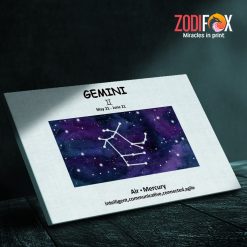 nice Gemini Agile Canvas zodiac presents for astrology lovers– GEMINI0044