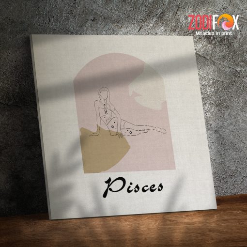 cool Pisces Woman Canvas zodiac inspired gifts – PISCES0045