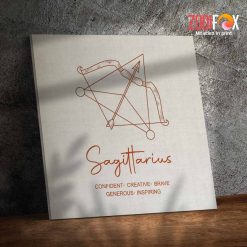 dramatic Sagittarrius Brave Canvas gifts according to zodiac signs – SAGITTARIUS0045