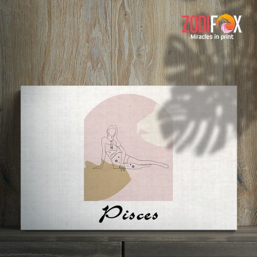 cool Pisces Woman Canvas birthday zodiac sign gifts for horoscope and astrology lovers – PISCES0045