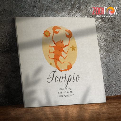 nice Scorpio Seductive Canvas zodiac gifts for astrology lovers – SCORPIO0045