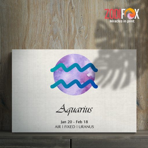 novelty Aquarius Uranus Canvas birthday zodiac sign gifts for horoscope and astrology lovers– AQUARIUS0046