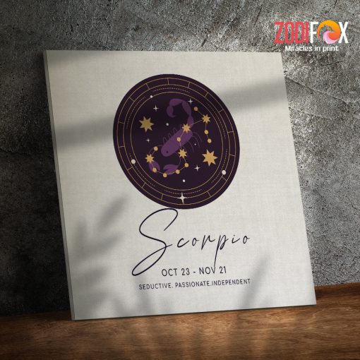 interested Scorpio Independent Canvas zodiac gifts for astrology lovers – SCORPIO0046