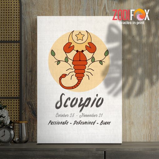 beautiful Scorpio Moon Canvas gifts according to zodiac signs – SCORPIO0047