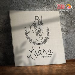 cool Libra Woman Canvas birthday zodiac sign presents for horoscope and astrology lovers – LIBRA0047