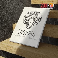 various Scorpio Black Canvas birthday zodiac presents for astrology lovers – SCORPIO0048