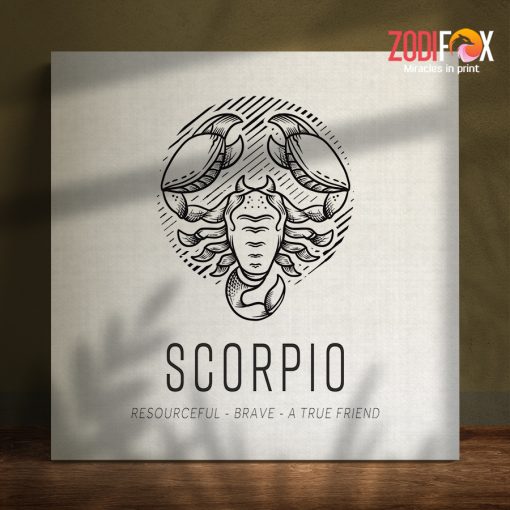 meaningful Scorpio Black Canvas signs of the zodiac gifts – SCORPIO0048