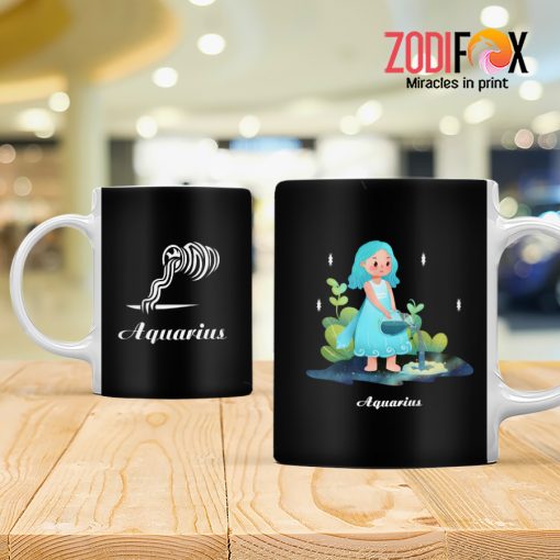 meaningful eye-catching Aquarius Baby Mug birthday zodiac sign presents for astrology lovers zodiac related gifts – AQUARIUS-M0048