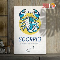 cool Scorpio Blue Canvas zodiac related gifts – SCORPIO0049