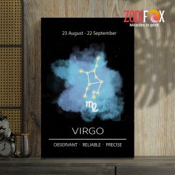 interested Virgo Reliable Canvas sign gifts – VIRGO0005
