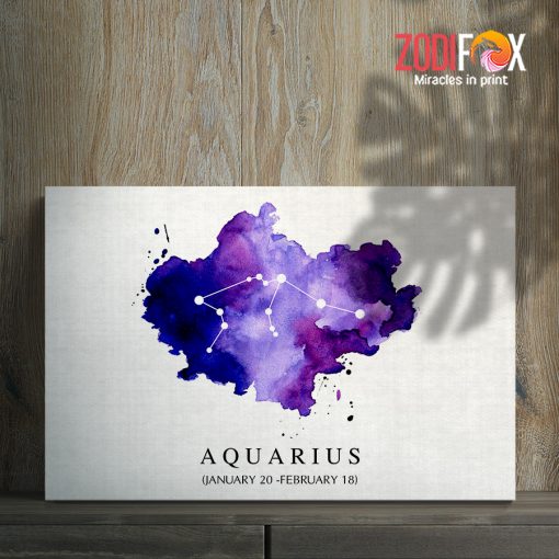 novelty Aquarius Watercolor Canvas astrology lover gifts– AQUARIUS0050