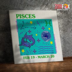 cool Pisces Spirituar Canvas astrology horoscope zodiac gifts for man and woman – PISCES0051
