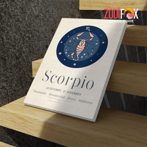 funny Scorpio Modern Canvas birthday zodiac presents for astrology lovers – SCORPIO0052