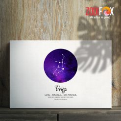 exciting Virgo Natural Canvas astrology gifts – VIRGO0052