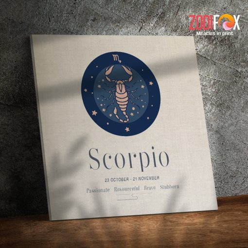 wonderful Scorpio Modern Canvas birthday zodiac gifts for horoscope and astrology lovers – SCORPIO0052