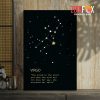 dramatic Virgo Storm Canvas birthday zodiac sign gifts for horoscope and astrology lovers – VIRGO0053