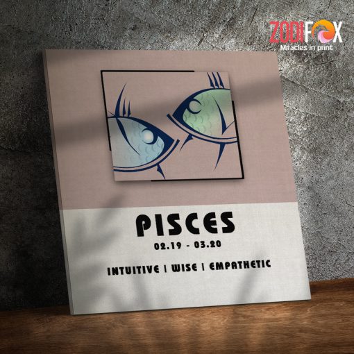 hot Pisces Empathetic Canvas birthday zodiac sign gifts for horoscope and astrology lovers – PISCES0053