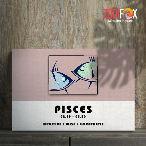 lively Pisces Empathetic Canvas birthday zodiac sign presents for astrology lovers – PISCES0053