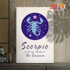 exciting Scorpio Star Canvas zodiac sign gifts for horoscope and astrology lovers – SCORPIO0054