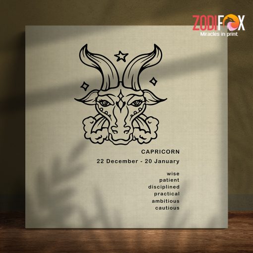 the best Capricorn Cautions Canvas zodiac related gifts– CAPRICORN0054