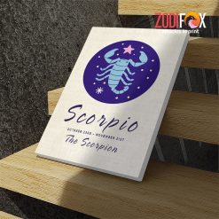 pretty Scorpio Star Canvas zodiac sign presents for astrology lovers – SCORPIO0054