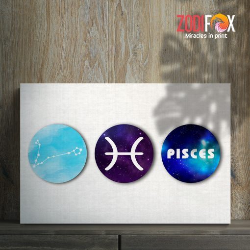 funny Pisces Universe Canvas zodiac sign presents for astrology lovers – PISCES0054