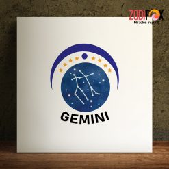 dramatic Gemini Constellation Canvas birthday zodiac sign gifts for astrology lovers– GEMINI0057