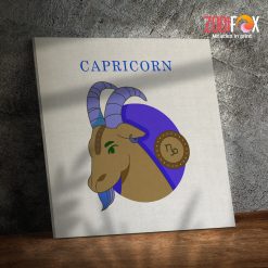 awesome Capricorn Goat Canvas birthday zodiac sign gifts for astrology lovers– CAPRICORN0057