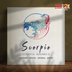 funny Scorpio Emotional Canvas zodiac sign presents for astrology lovers – SCORPIO0059