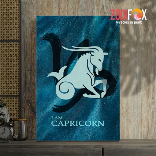 nice Capricorn Green Canvaszodiac sign presents for horoscope and astrology lovers – CAPRICORN0006