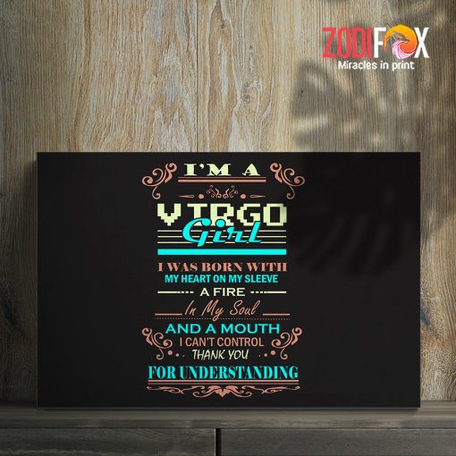 exciting Virgo Girl Canvas astrology horoscope zodiac gifts for man and woman – VIRGO0006